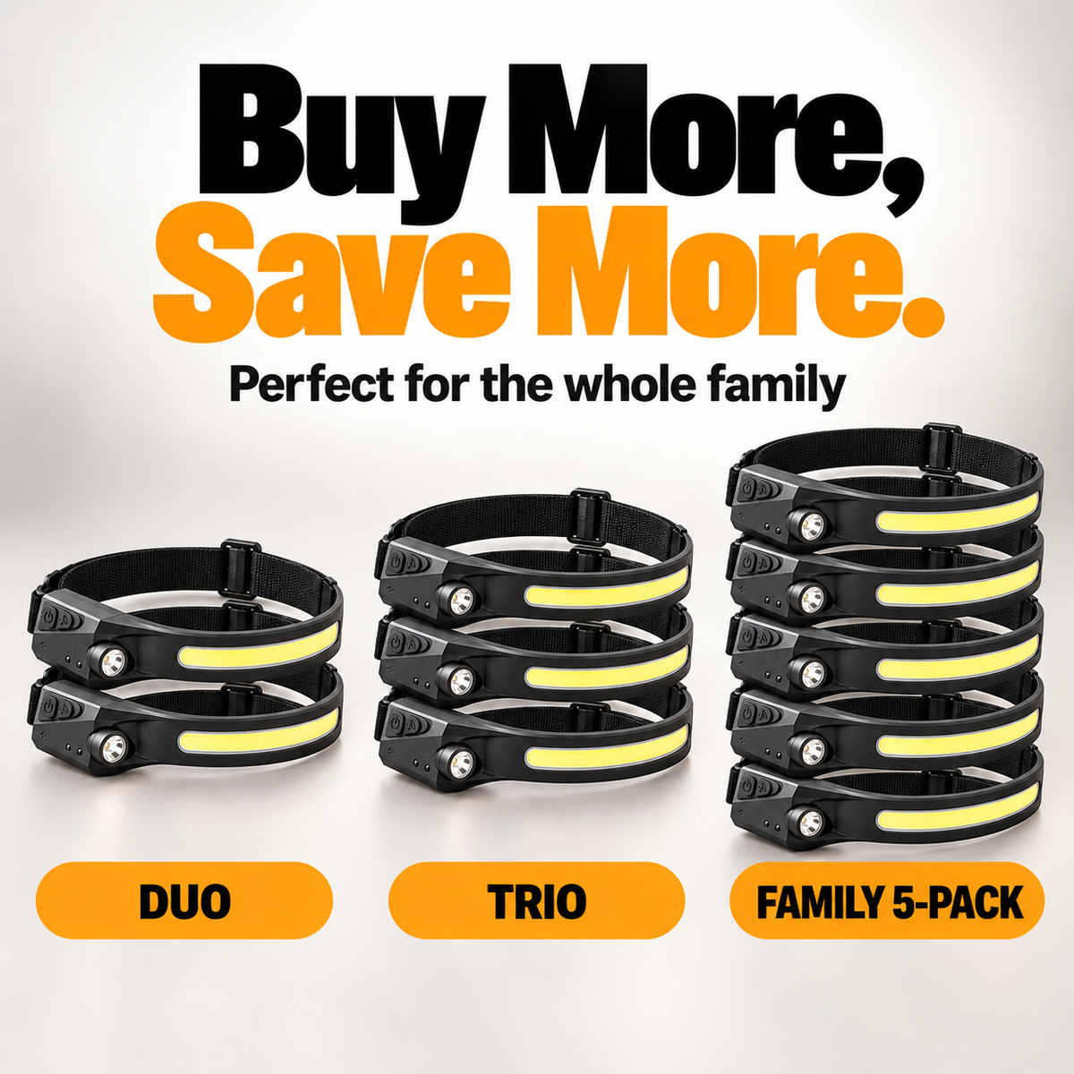 Buy more, save more – Duo, Trio and Family 5-Pack